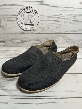 Womens Size 7 Olukai Waialua Mesh Grey Slip On Comfort Casual Loafers